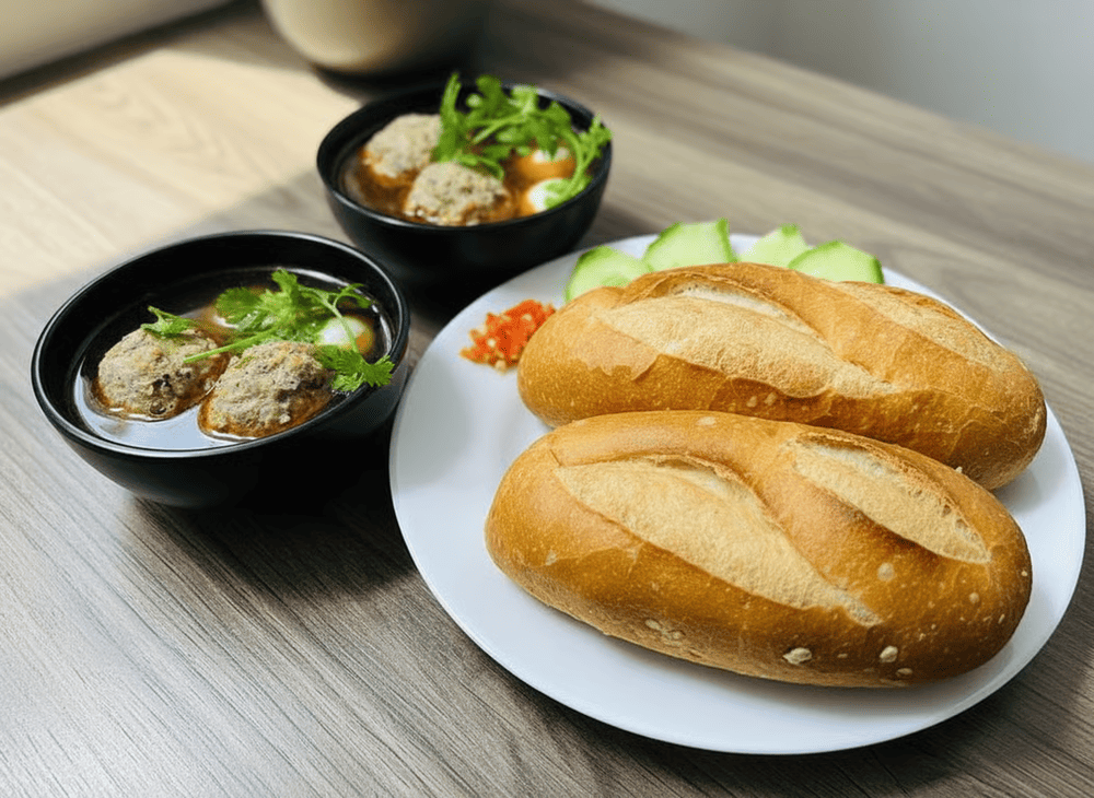 Bánh mì xíu mại bắt nguồn từ Á Đông nhưng được thay đổi hương vị phù hợp với người Việt
